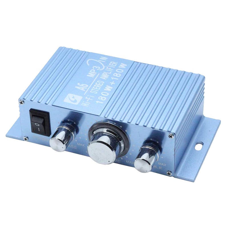 AUTUT Dual Channel Mini Amplifier, Hi-Fi Stereo Reciever for Cars Motorcycles Computer Speakers, DC 12V-15V 40W - Image 1